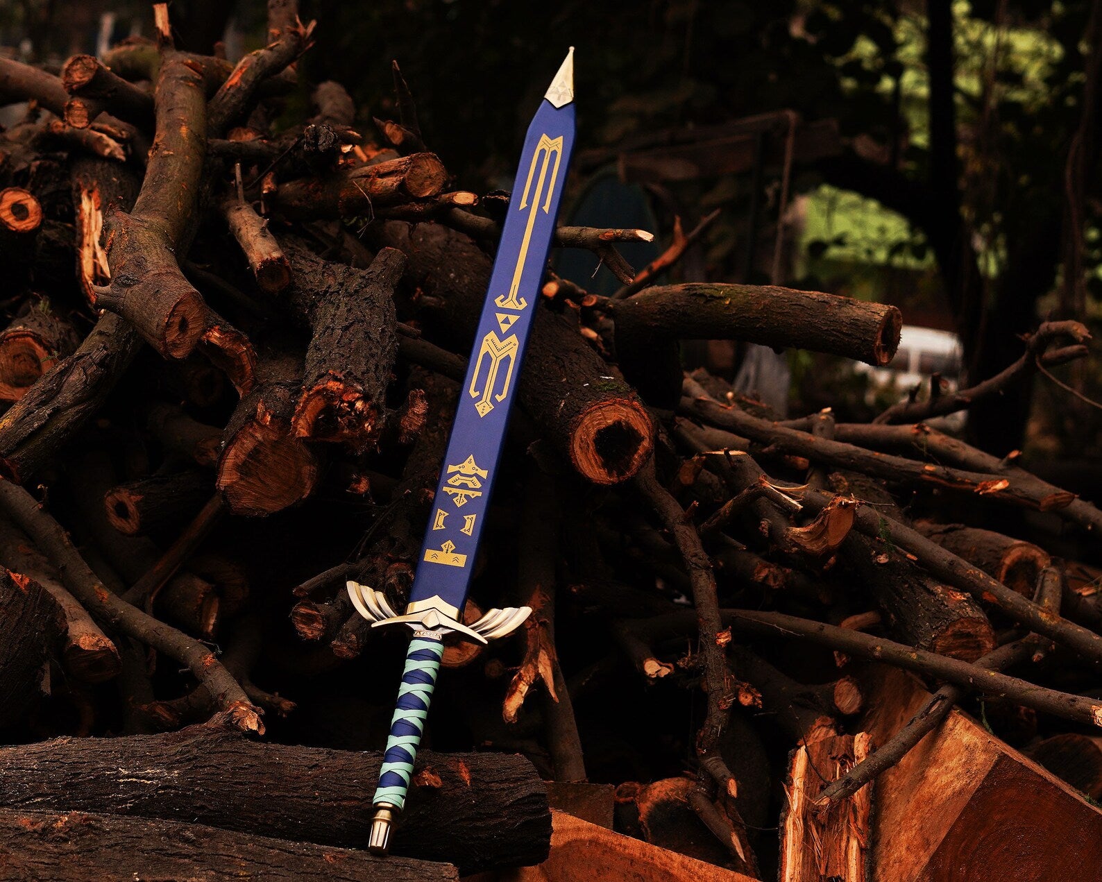 Pair of Link Master Shield And Ornate Prophecy Hero Sword