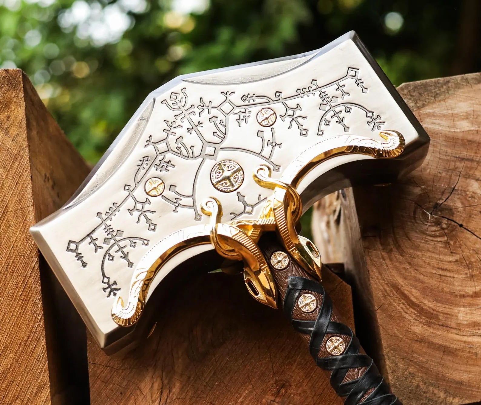 Mjolnir Thor Hammer from God of War Ragnarok Replica