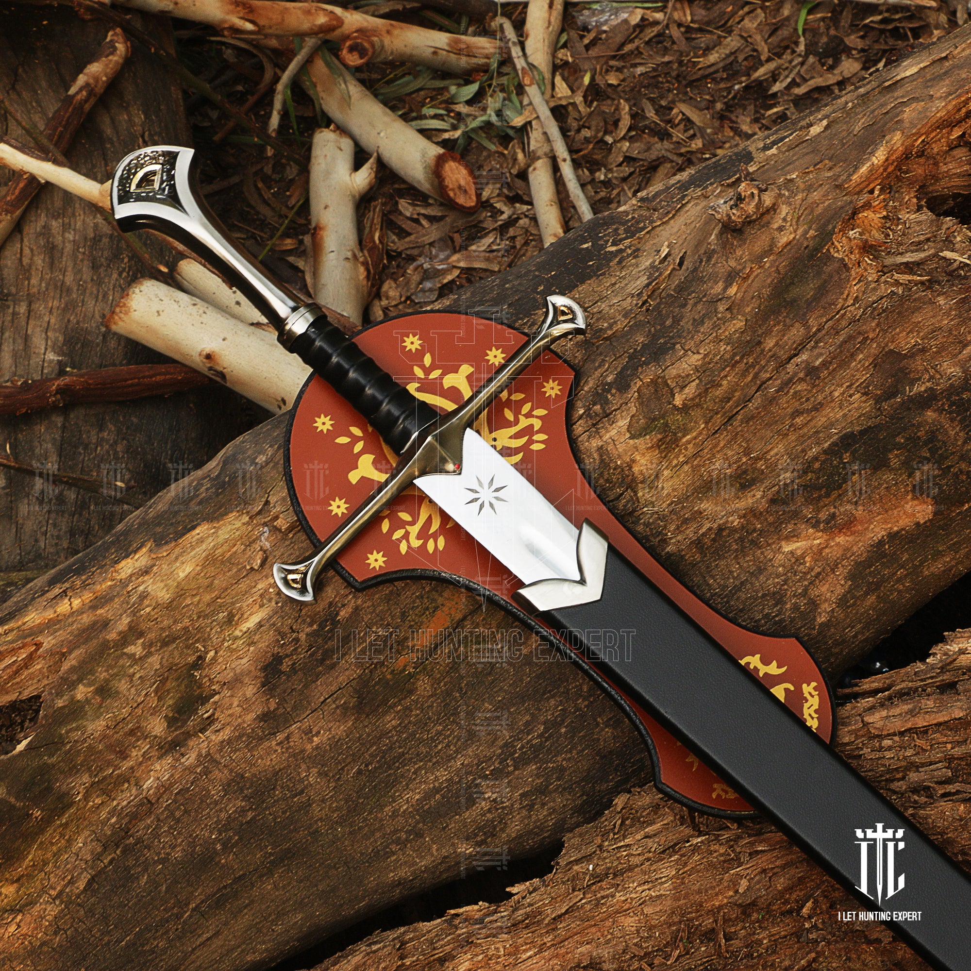 Anduril Sword of Aragorn Strider With Free Scabbard - Real Life Replica