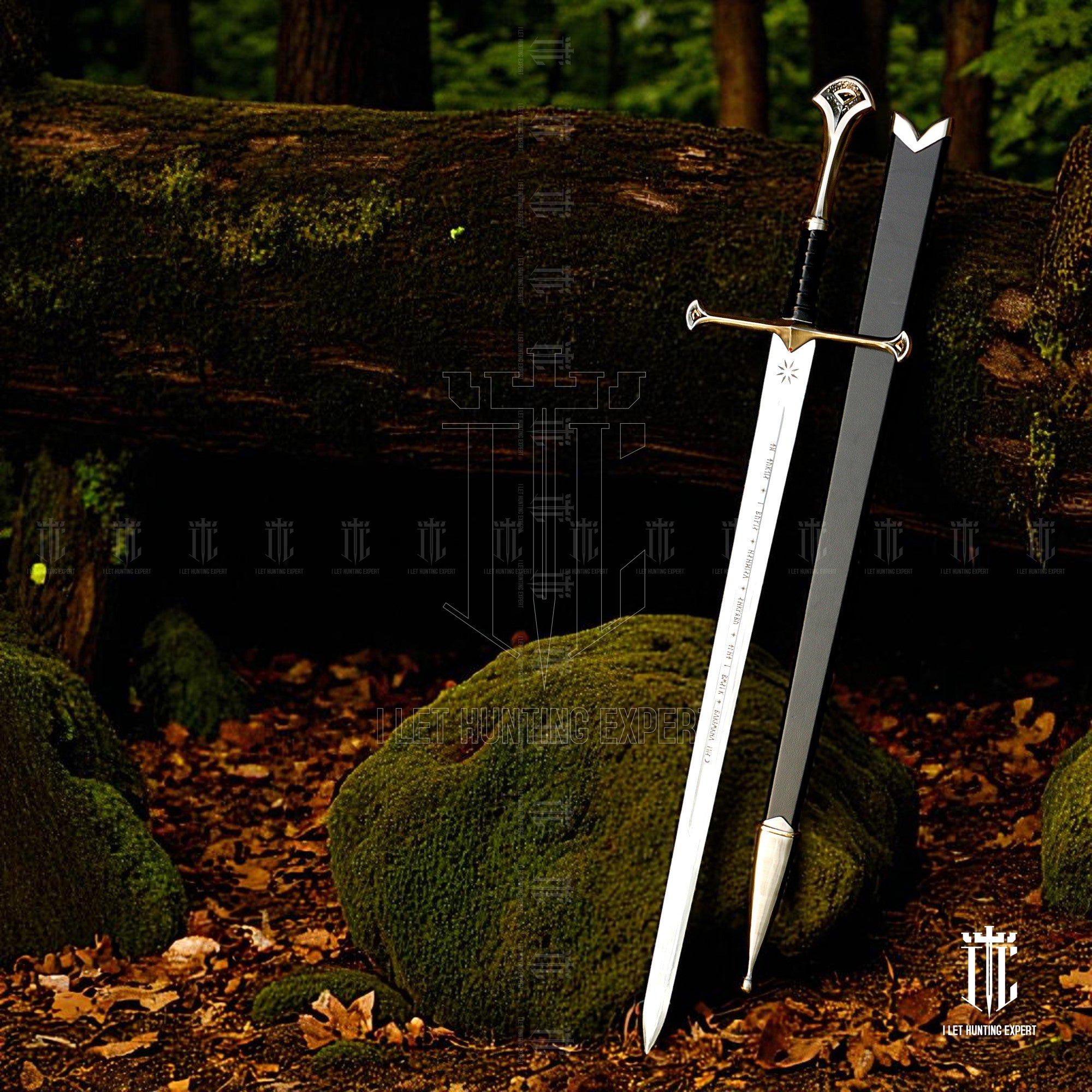 Anduril Sword of Aragorn Strider With Free Scabbard - Real Life Replica