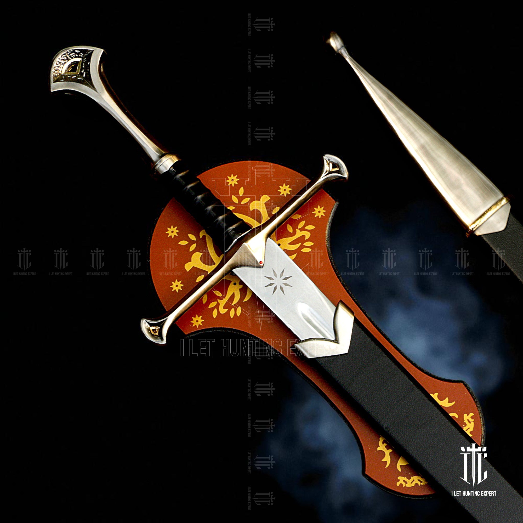 Anduril Sword of Aragorn Strider With Free Scabbard - Real Life Replica