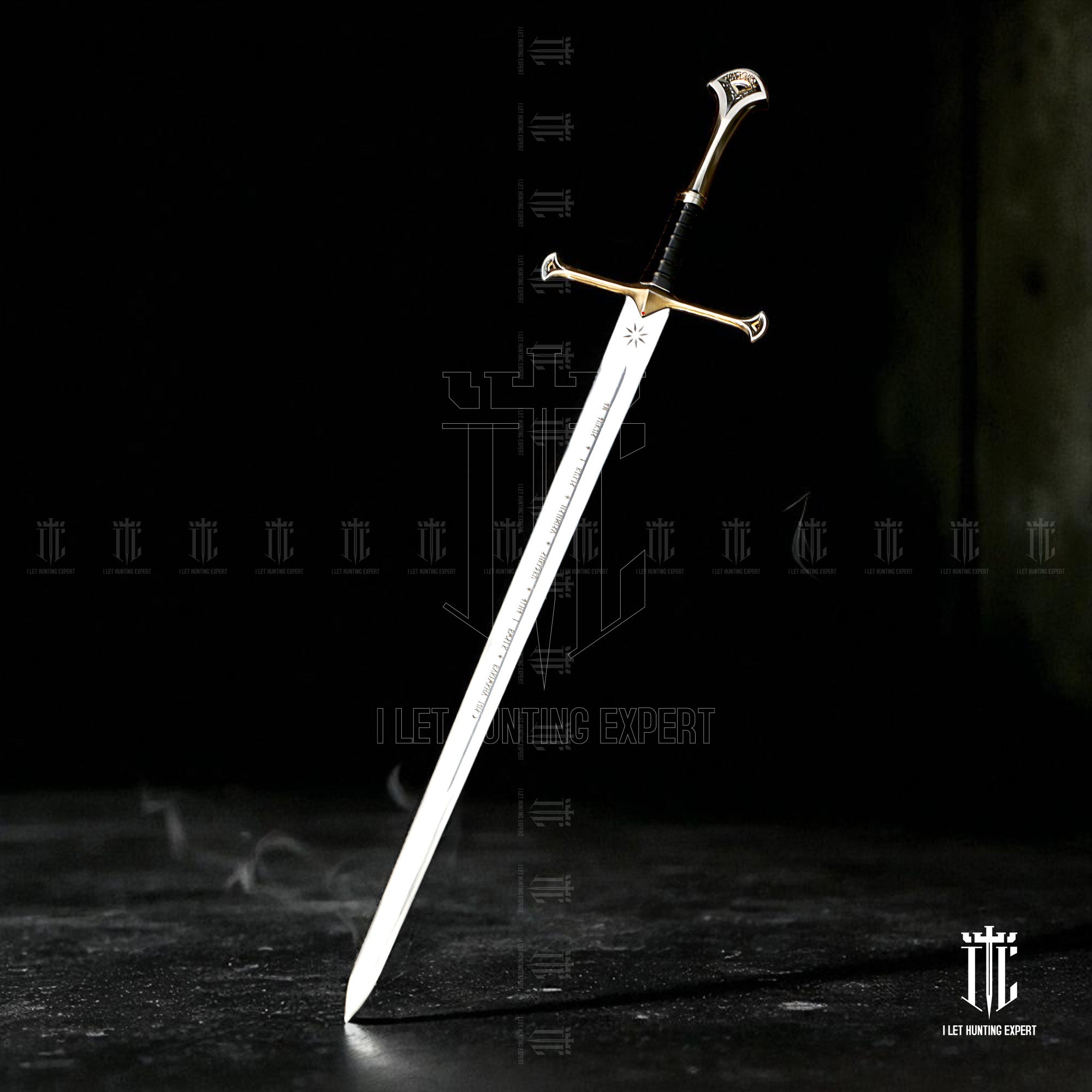 Anduril Sword of Aragorn Strider With Free Scabbard - Real Life Replica