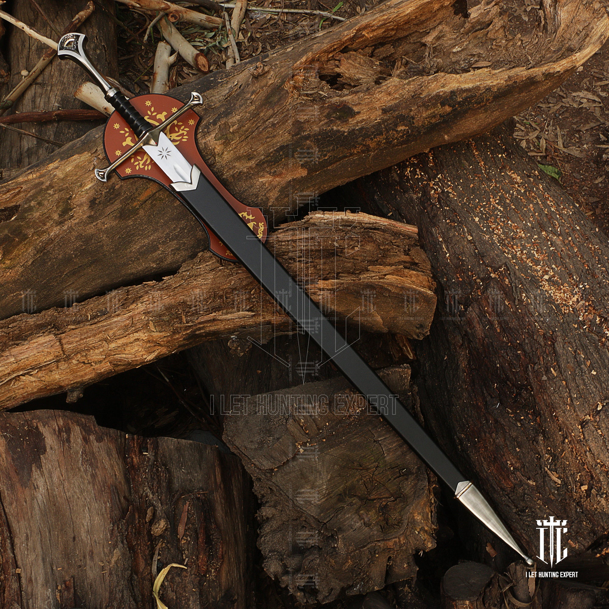 Anduril Sword of Aragorn Strider With Free Scabbard - Real Life Replica