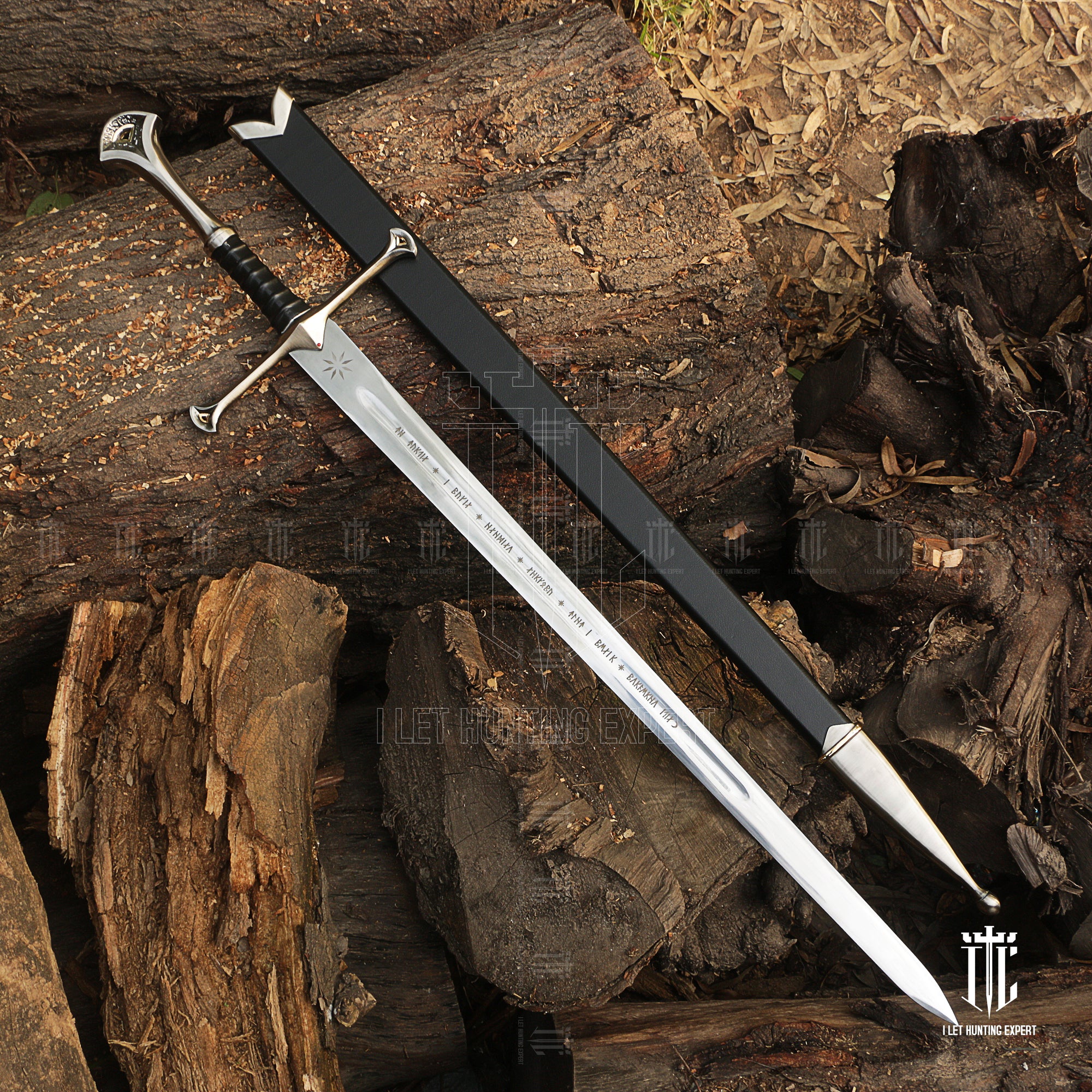 Anduril Sword of Aragorn Strider With Free Scabbard - Real Life Replica